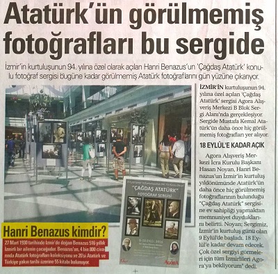 Atatürk'ün Görülmemiş Fotoğrafları Agora'da!
