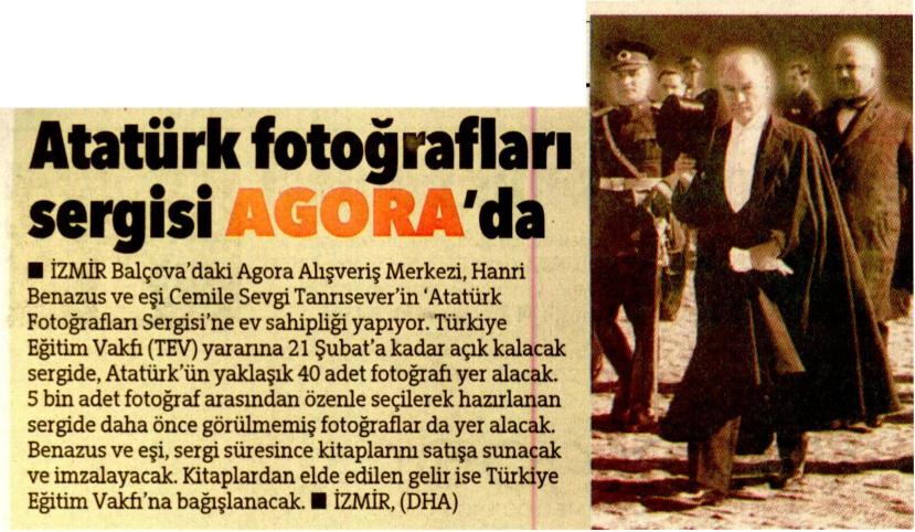 Atatürk Fotoğrafları Sergisi Agora’da