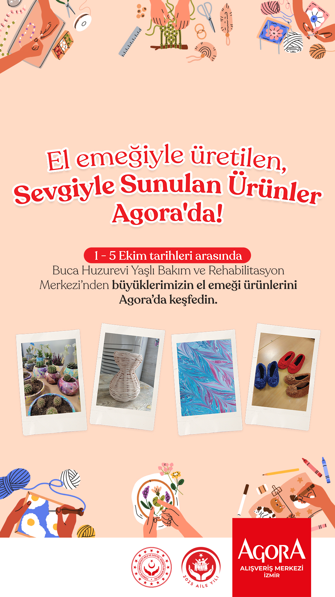 El Emeğiyle Üretilen, Sevgiyle Sunulan Ürünler Agora'da!